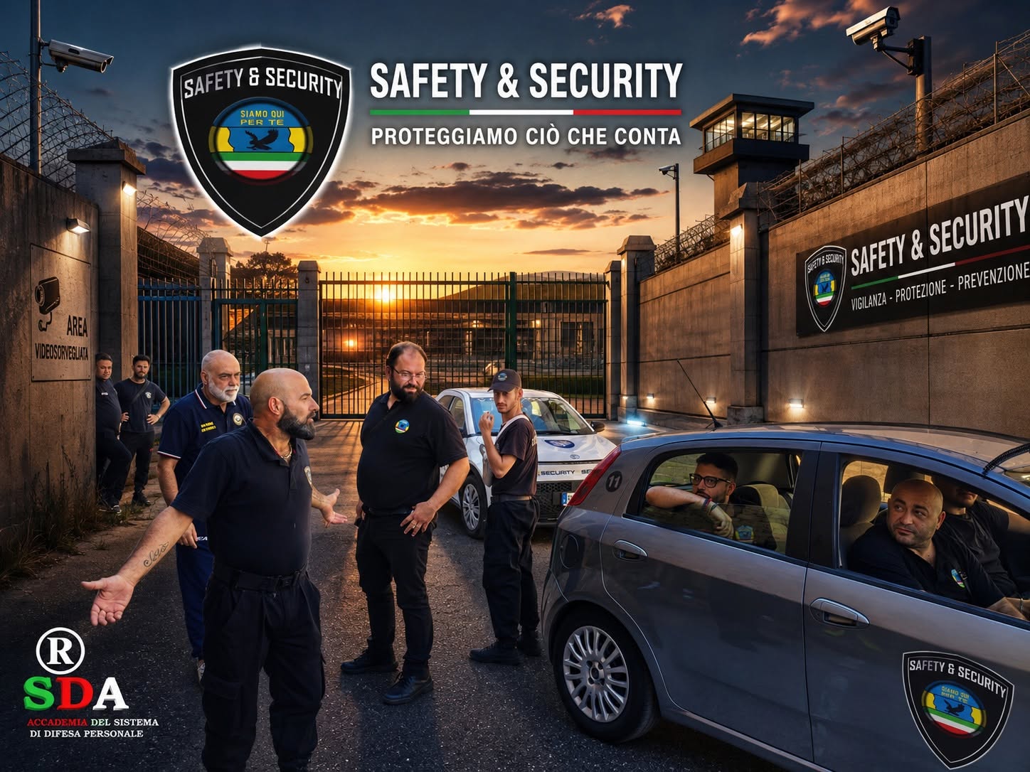 Ronda di vigilanza notturna in centro storico